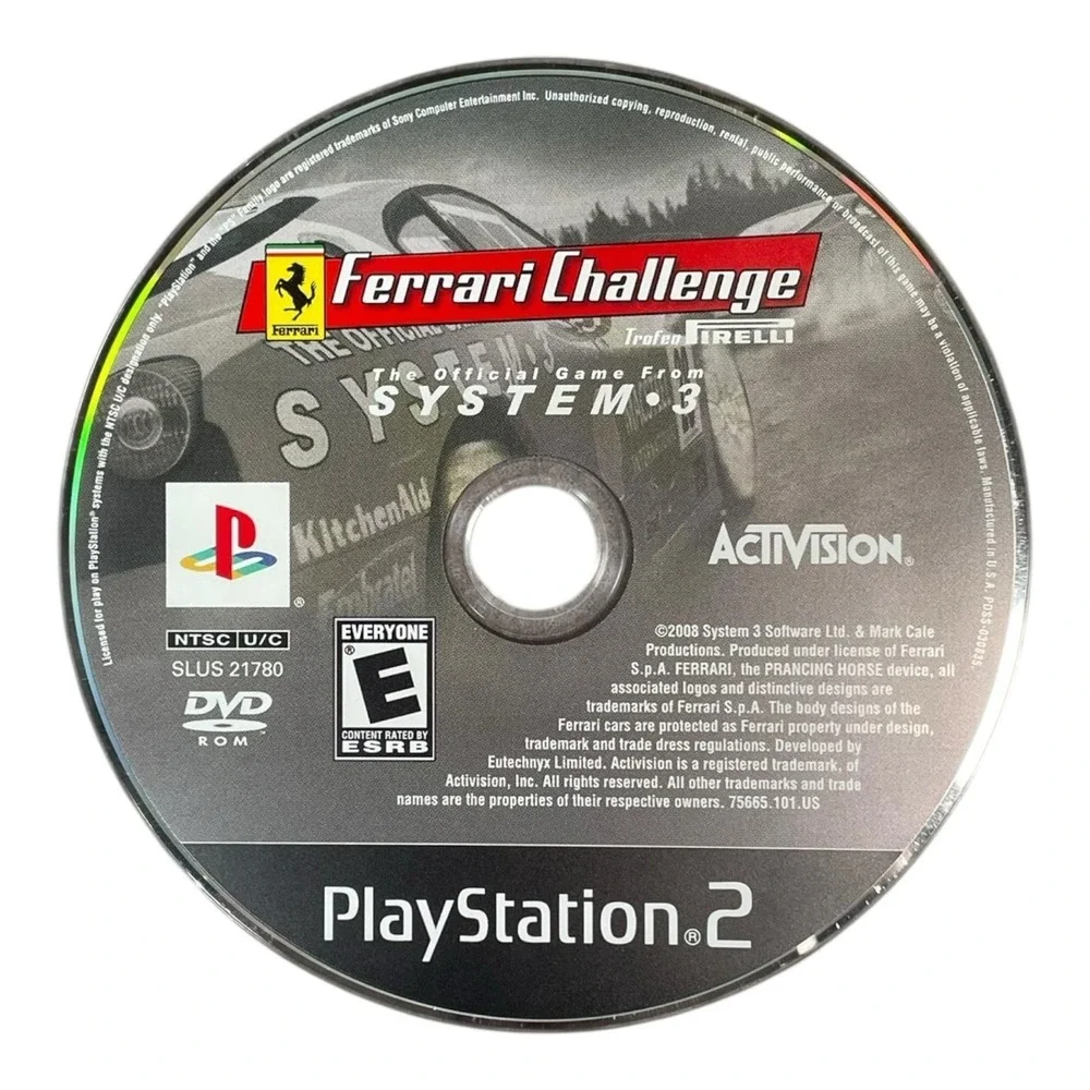 Ferrari Challenge Trofeo Pirelli System 3 PlayStation 2 Video Game